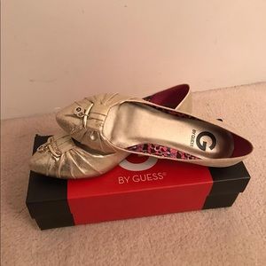 Guess golden ballet flats